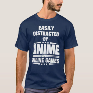 Einfach abgelenkt durch Anime und Online-Spiele lu T-Shirt