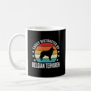 Einfach abgelenkt durch belgischen Tervuren-Hund Kaffeetasse