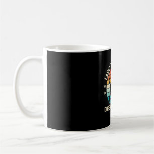 Einfach abgelenkt durch Dobermann Retro-Sonnenunte Kaffeetasse