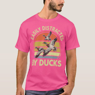 Einfach abgelenkt durch Entenjagd - Jäger-Vater Mä T-Shirt