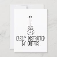 Einfach abgelenkt durch Gitarren