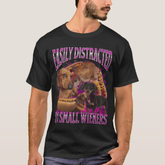 Einfach abgelenkt durch kleine Würstchen Lustig An T-Shirt