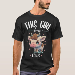 Einfach abgelenkt durch Kühe Süßes Tier Lustig T-Shirt