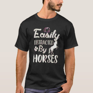 Einfach abgelenkt durch Pferde T-Shirt