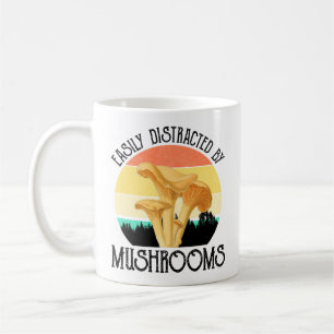 Einfach abgelenkt durch Pilze (Pfifferling) Kaffeetasse