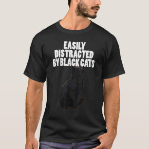 Einfach abgelenkt durch schwarze Katzen-Männer Dun T-Shirt
