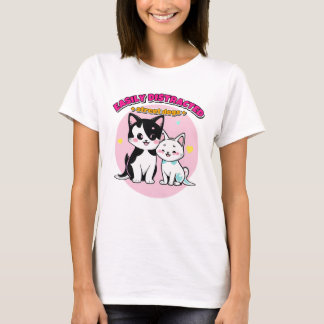 Einfach abgelenkt durch Straßenhunde Hunde Liebhab T-Shirt