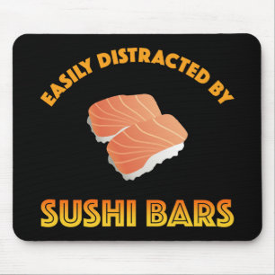 Einfach abgelenkt durch Sushi-Bars Mousepad