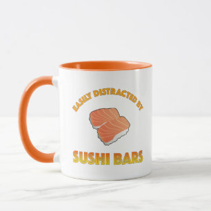 Einfach abgelenkt durch Sushi-Bars Tasse