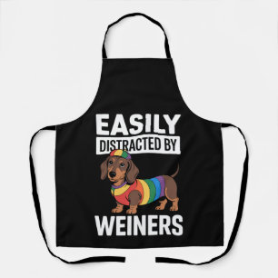 Einfach abgelenkt durch Weiners LGBTQ Regenbogen S Schürze