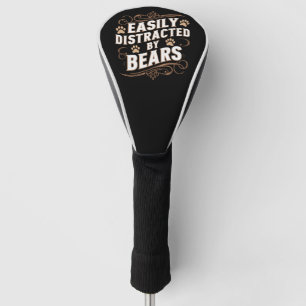 Einfach abgelenkt von Bären Gay-Bären-Stolz  Golf Headcover