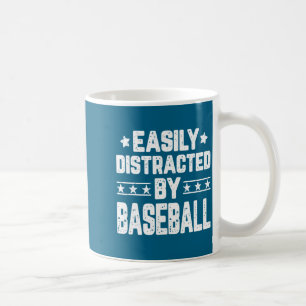 Einfach abgelenkt von Baseball Baseball-Trainer sp Kaffeetasse