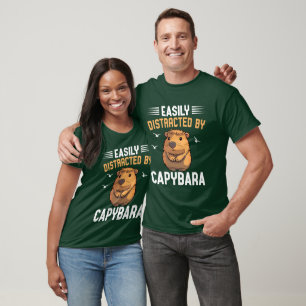 Einfach abgelenkt von Capybaras, süße Capybara T-Shirt