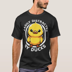 Einfach abgelenkt von Enten, ich liebe Entenliebha T-Shirt