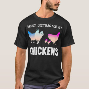 Einfach abgelenkt von Hühnern Lustiger Hühnerbauer T-Shirt