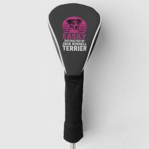 Einfach abgelenkt von Jack Russell Terrier Golf Headcover