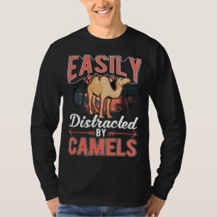 Einfach abgelenkt von Kamelen Dromedar Großes Kame T-Shirt