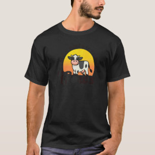Einfach abgelenkt von Kühen Tier Retro Vintage T-Shirt