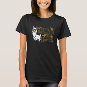 Einfach abgelenkt von Llamas Süßes Tier Für Männe T-Shirt