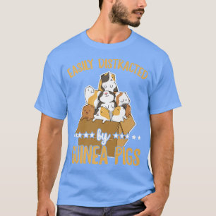 Einfach abgelenkt von Meerschweinchen Zitat für ei T-Shirt