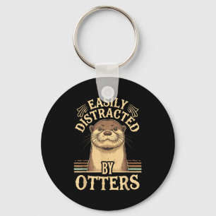 Einfach abgelenkt von Ottern Lustige Otterliebhabe Schlüsselanhänger