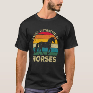 Einfach abgelenkt von Pferden, lustige süße Pferde T-Shirt