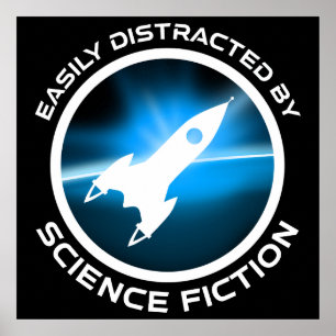 Einfach abgelenkt von Science-Fiction Poster
