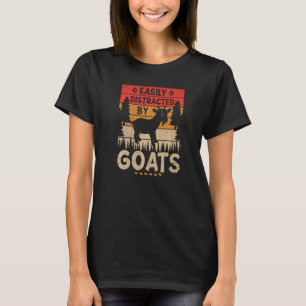 Einfach abgelenkt von Ziegen Ernte Landwirtschaft T-Shirt
