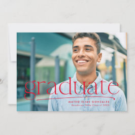 Einfach abgeschlossener roter Abschluss mit einem  Ankündigung