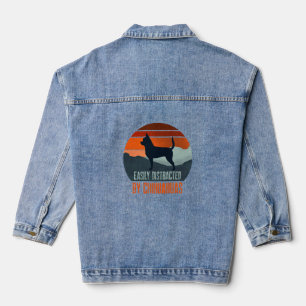 Einfach ablenkbar durch Chihuahuas beim Hundespazi Jeansjacke
