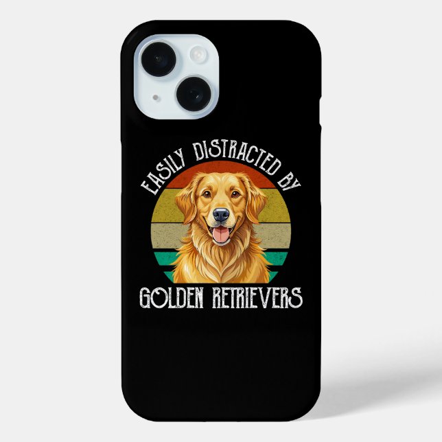 Einfach Ablenkbar Durch Golden Retriever Case-Mate iPhone Hülle (Rückseite)