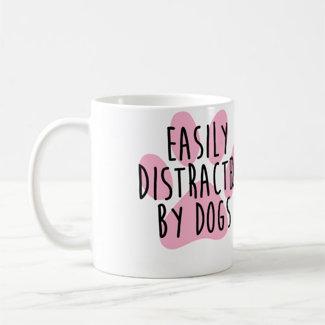 Einfach ablenkbar durch Hunde Kaffeetasse (Links)