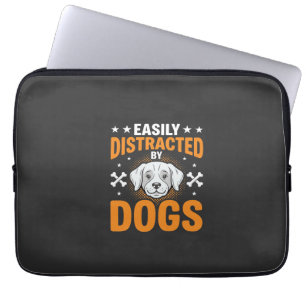 Einfach ablenkbar durch Hunde Laptopschutzhülle