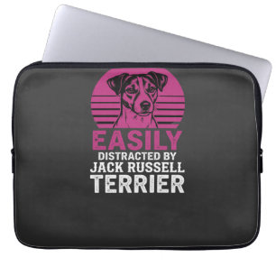 Einfach ablenkbar durch Jack Russell Terrier Laptopschutzhülle