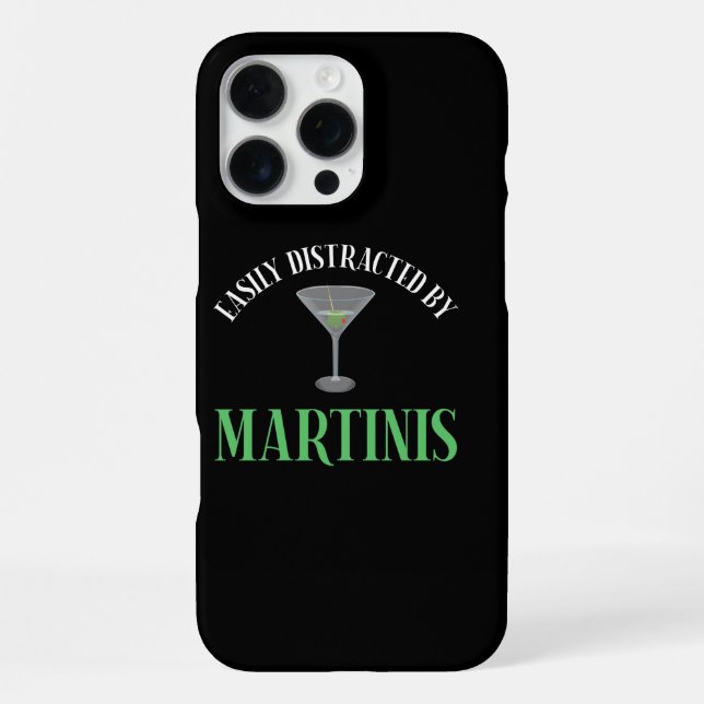 Einfach Ablenkbar Durch Martinis iPhone Hülle (Rückseite)