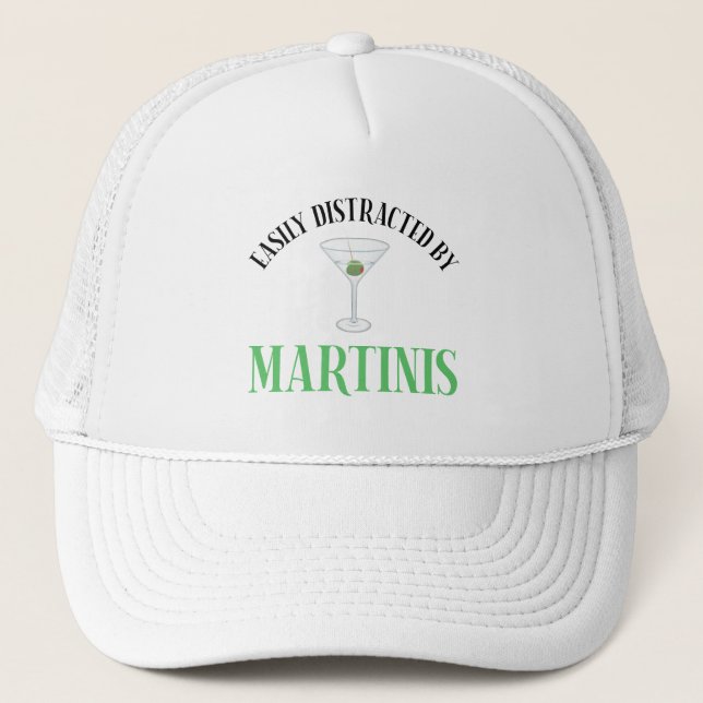 Einfach Ablenkbar Durch Martinis Truckerkappe (Vorderseite)