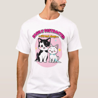 Einfach Ablenkbar Durch Straßenhunde Hunde Liebhab T-Shirt
