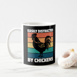 Einfach Ablenkbar Von Hühnern Landwirtschaft Liebh Kaffeetasse