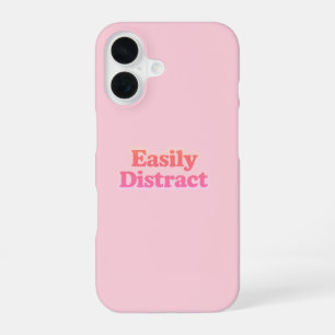 Einfach ablenkbarer lustiger Spruch   Modernes Hel iPhone 16 Hülle