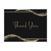 Einfach Abschluss Vielen Dank, Black Gold Glitzer