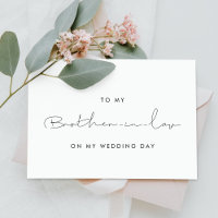 Einfach an meinen Bruder im Gesetz auf meiner Hoch