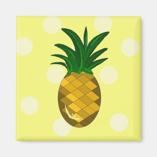 Einfach Ananas frisch Magnet (Vorne)