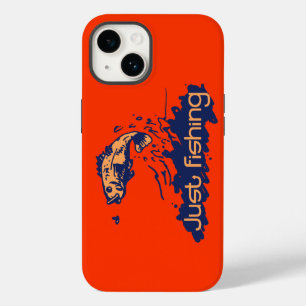 Einfach Angeln Männer Orange Rot iPhone-Hülle Case-Mate iPhone Hülle