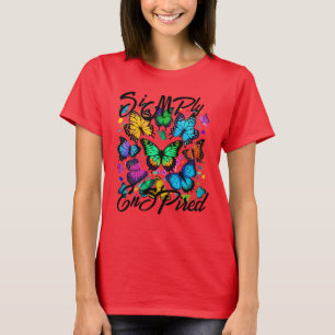 Einfach animiert lebendiger Butterflies-T - Shirt