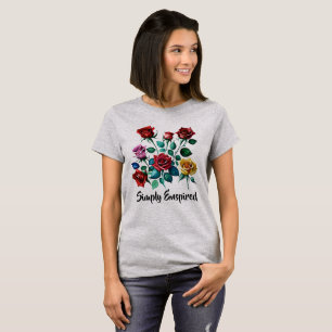 Einfach animierter T - Shirt für Aquarellfarben-Ro