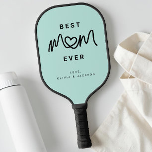 Einfach Aqua Süßes Schriftbild Süß Modern Beste Ma Pickleball Schläger