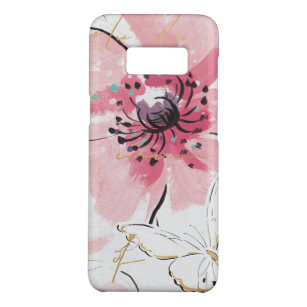 Einfach Aquarell des Rosa-  mit Blumen Case-Mate Samsung Galaxy S8 Hülle