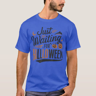 Einfach auf Halloween wartend Lustiges Skelett Gru T-Shirt