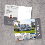 EINFACH AUFGELISTET 4 Foto Real Anwesen Marketing  Postkarte<br><div class="desc">Erhöhen Sie Ihr Markenbewusstsein und generieren Sie neue Leads mit dieser JUST LISTED Real Anwesen Marketing Postcard. Die Vorteile, diese an Ihr Bauerngebiet zu schicken, sind dreifach. 1. Vielleicht finden Sie Ihren potenziellen Käufer. 2. Andere Agent werden über Ihre Liste informiert, damit sie sie ihren Käufern zeigen können. 3. Leute,...</div>