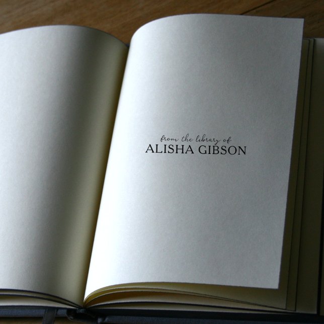 Einfach aus der Bibliothek von... Buch Gummistempel (Von Creator hochgeladen)